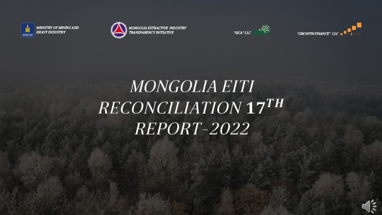 Mongolia EITI reconciliation 17th report-2022